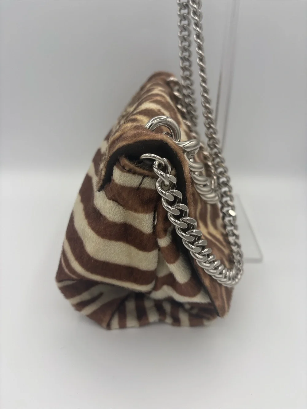 Stella McCartney Shoulder/Handbag - Leopard & Zebra Animal Print - Faux Calf Fur